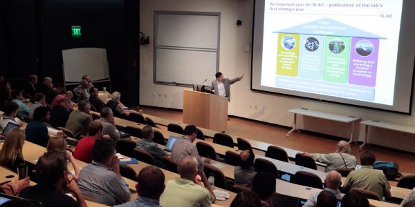 SLAC Director Chi-Chang Kao discusses the lab's strategic plan during the LCLS/SSRL Annual Users' Meeting and Workshops.