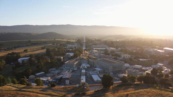 Aerial view of LCLS